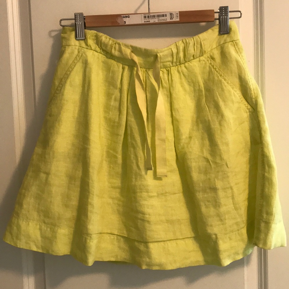 Jcrew linen skirt